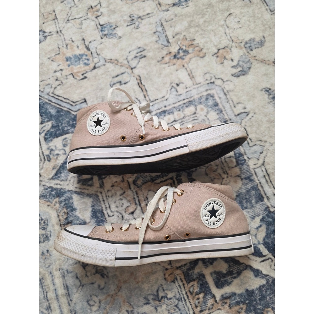 Converse Chuck Taylor All Star Women's 9 Madison Mid Top Rose Gold Pink Sneakers